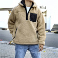 Wholesale Fashion Mens Sherpa Pullover Jacket Custom